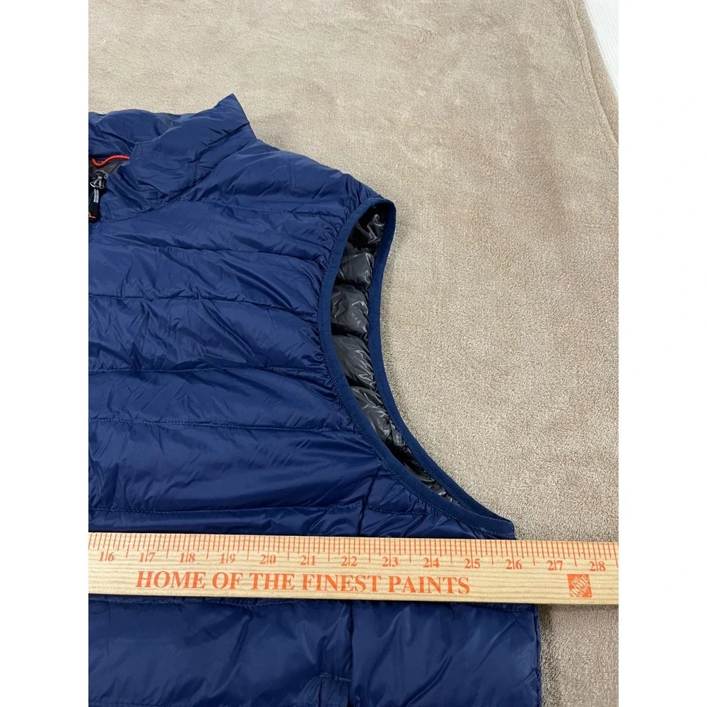 Hawke & Co Performance Duck Down Sport puffer vest‎ mens 2XL Blue  Packable EUC
